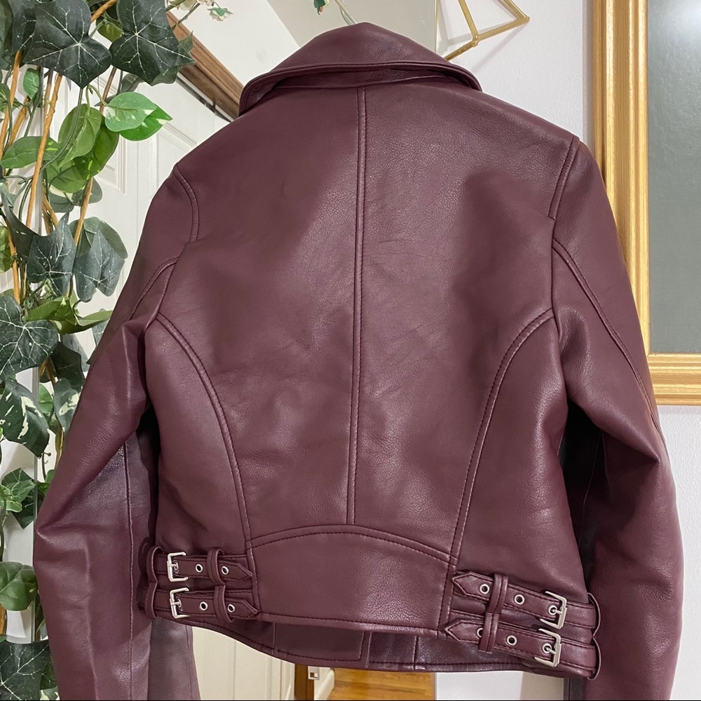 NEW Abercrombie (A&F) Leather Moto Jacket - Picture 14 of 15